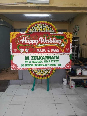 Papan Bunga di Bandara Batam